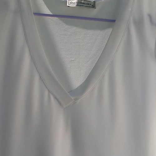 White long blouse M Dolce Domenica like new, slightly elastic