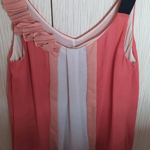 Cocktail dress made in Italy medium-large, like new, coral shades