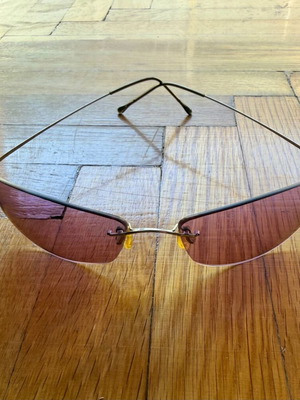Byblos sunglasses like new, vintage light pink minimalist design