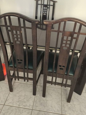 Dining chairs, set of 6
