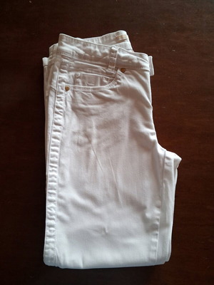 Capri pants used, 5-pocket, white, Street One, size 34