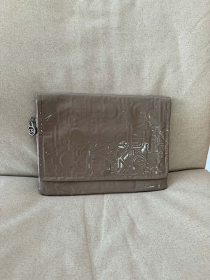 Calvin Klein clutch bag like new, gray and silver