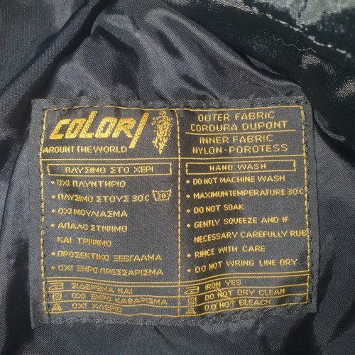 Colori motorcycle jacket black large size like new