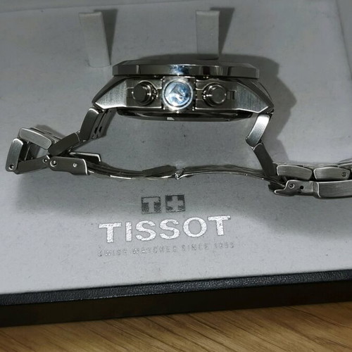 Tissot PRC200 Automatic Chronograph σαν καινούργιο ανδρικό ρολόι μαύρο ασημί