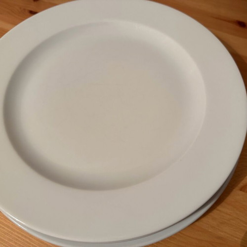 Dishes used, 3 triangular, 2 square, 5 round
