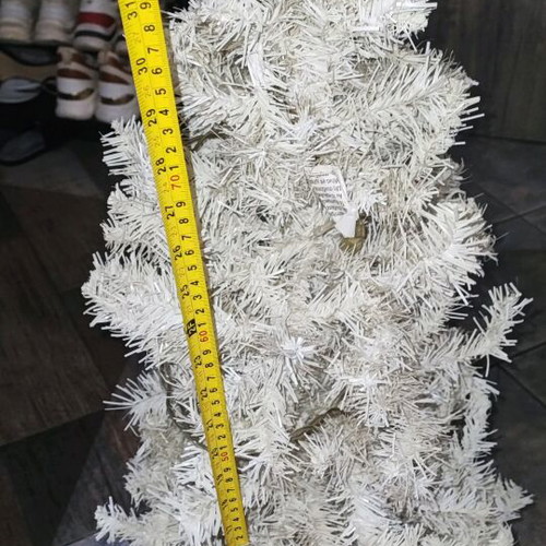 White Christmas tree medium used with gift lights