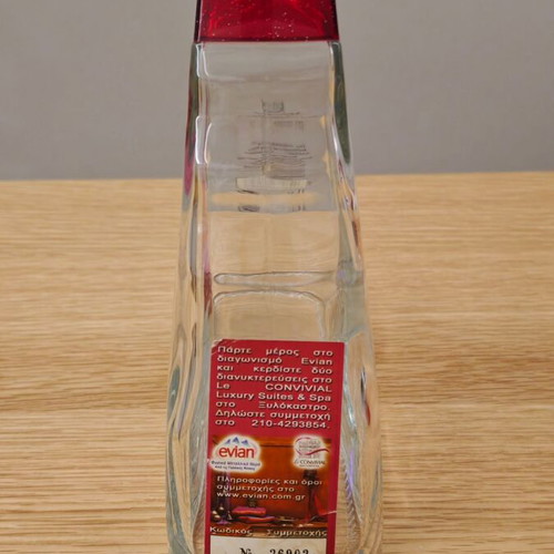 Evian collectible bottle 1 liter like new