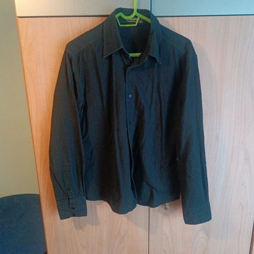 Martini men's shirt used size M black turquoise