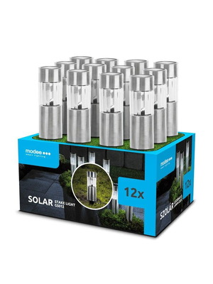 Modee Lighting GS012 ηλιακά LED φωτιστικά με πάσσαλο, σετ 12