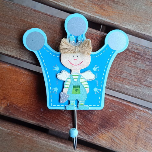 Little Prince wooden blue children's hanger like new