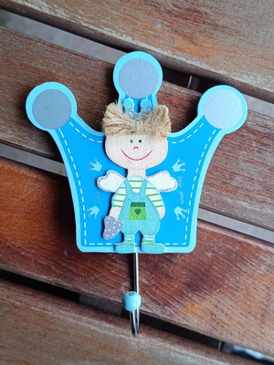 Little Prince wooden blue children's hanger like new