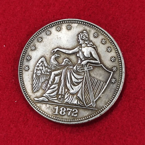 American Half Dollar 1872 used