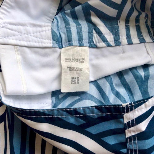 Osklen Men's Surfing Board Swimwear Size S like new, petrol blue