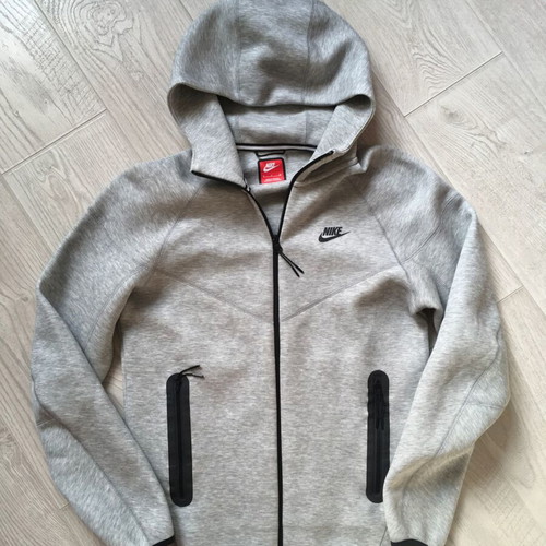 Nike Tech Fleece Windrunner Full Zip Hoodie Gray Mens Size S like new