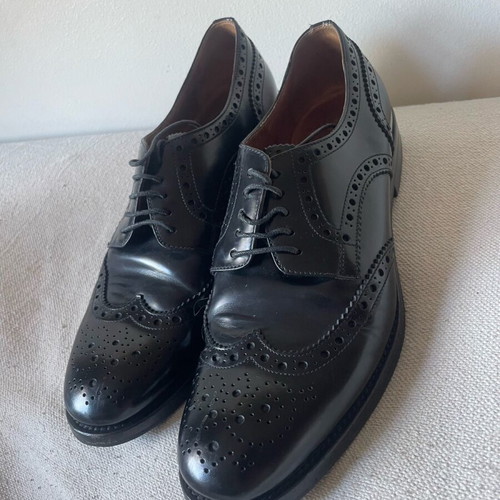 Church's Burwood used leather brogue shoes size 38.5 black
