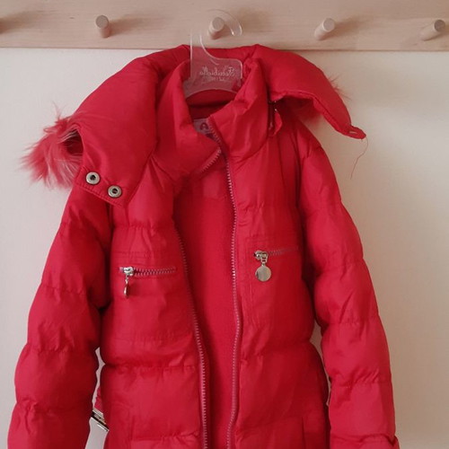 Ativo children's jacket used with detachable hood, fuchsia
