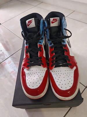 Nike Air Jordan 1 High OG Fearless sneakers used, patent leather, size 44