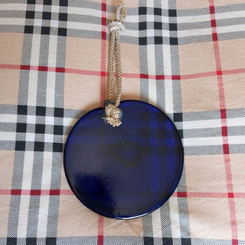 Decorative glass eye hanging like new, 12cm diameter