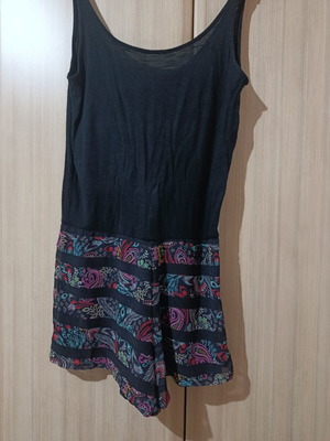 Pull & Bear one-piece shorts S used, black and multicolor