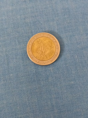 Greek 2 Euro coin rare collectible