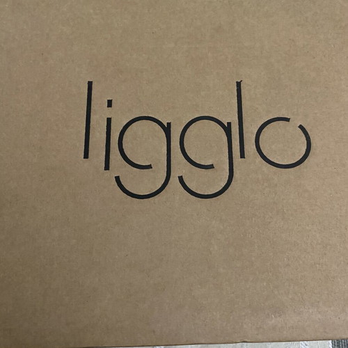 Ligglo Flatform Sandals Rose Gold with Rhinestones size 38 like new