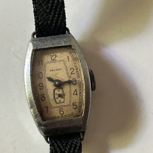 ZVEZDA mechanical wristwatch used, vintage Soviet model