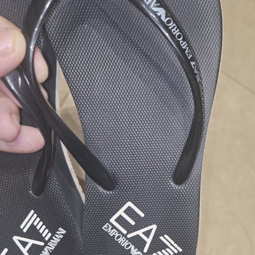 Emporio Armani EA7 flip flops like new, size 38, black
