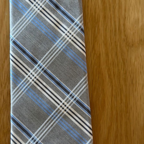 Calvin Klein ties 100% silk new, gray and blue