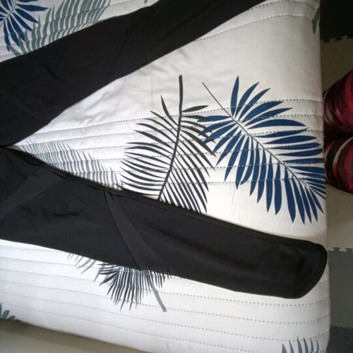 Puma leggings with mesh panels like new, black, size XS