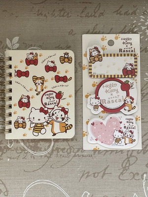 Sanrio Hello Kitty x Rascal Limited Edition Stationery Set New