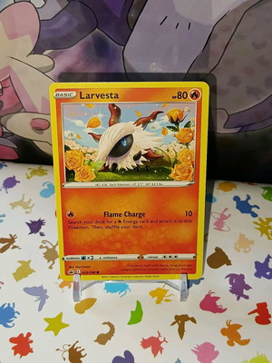 Larvesta CRE 023 κάρτα Pokemon σαν καινούργιο, Chilling Reign singles