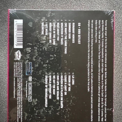 Belinda Carlisle Access All Areas CD + DVD like new