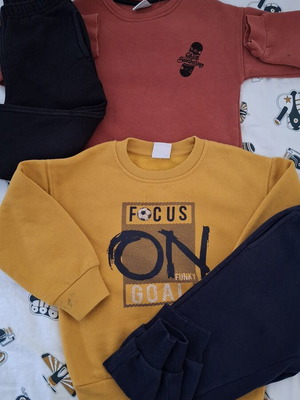 Set of 4 used boys' sweatshirts for school or play