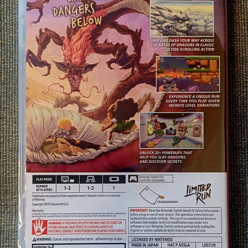Earthnight Nintendo Switch sealed, Limited Run