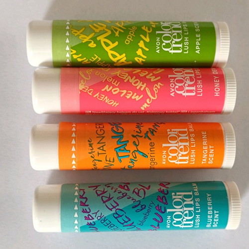 Балсами за устни Avon нови, комплект от 4 различни аромата