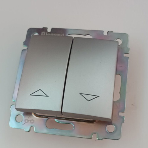 Legrand Valena roller shutter switch button, aluminum color