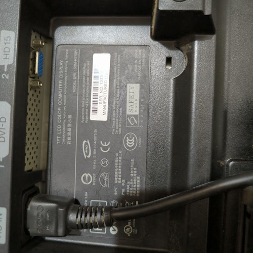 Sony computer monitor with HP keyboard and scanner