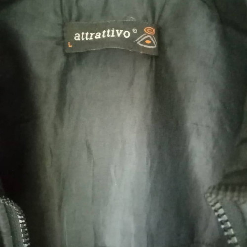 Γυναικείο μπουφάν Attrattivo μεταχειρισμένο, αδιάβροχο, μαύρο, μέγεθος M