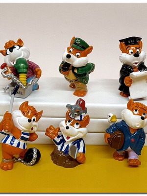 Kinder Surprise Fancy Foxies 1997, 10 figures, like new