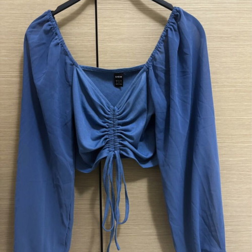 Shein Blue Royal Blue Shirt Like New, Size S