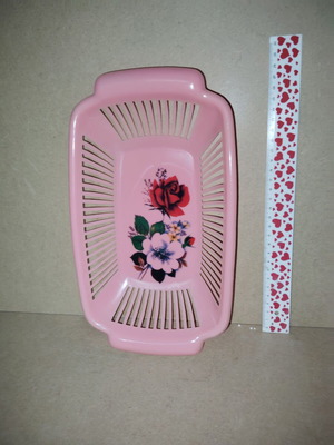 Plastic bread holder unused, 60s-70s vintage