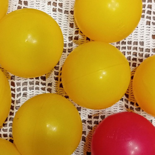 Plastic balls used, pack of 37, colorful for play areas