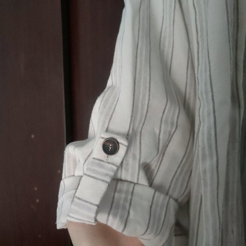 Beige striped jacket Pull & Bear like new, size S