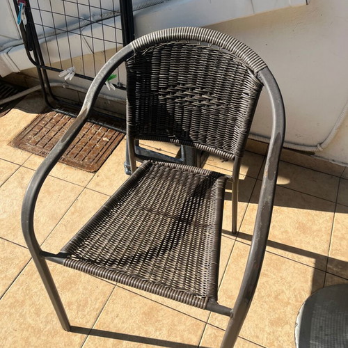 Outdoor table and chairs set used, high quality
