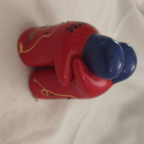 Vintage Amigos ceramic salt and pepper set new, hand-painted folk art