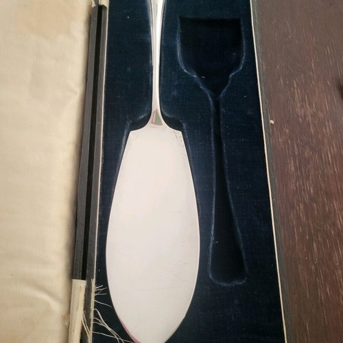 Antique silver plate serving set used Atkin Brothers Sheffield
