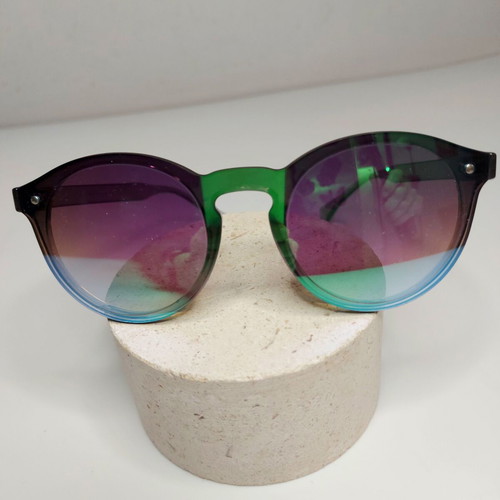 Emporio Artisti Italiani sunglasses mirror blue/green CAT3 unisex like new with case