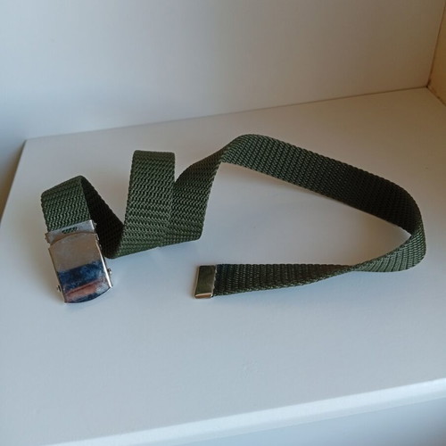 6 Unisex belts with metal buckles, adjustable, multicolor