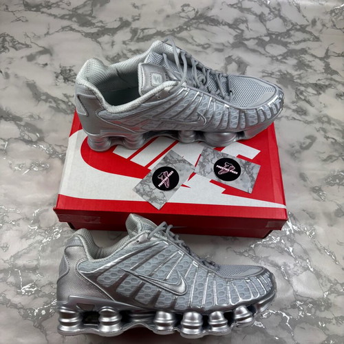 Nike Shox TL Sneakers men's and women's shoes silver made to order