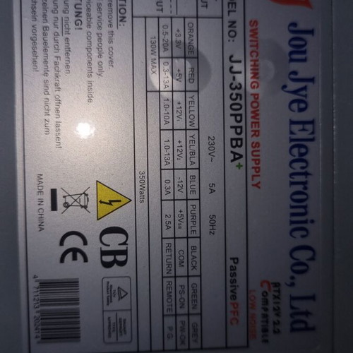 350W power supply unit